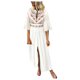 thumbnail image 1 of Vestido estampado étnico con cuello en V y manga acampanada informal a la moda para mujer Pompotops  ghjkhdj18649, 1 of 8