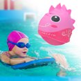 thumbnail image 2 of Unique Bargains 1 Pc Silicone Cartoon Fish Swim Cap Rose Red Pink, 2 of 6
