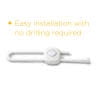 Safety 1st OutSmart Slide Lock 4pk, White, Toddler