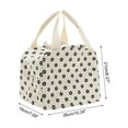 thumbnail image 5 of Unique Bargains 1 Pc Portable Thermal Lunch Bag for Work 10.24"x7.09"x8.27" Pink Beige White,Black, 5 of 5
