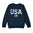 thumbnail image 4 of DondPO Hoodies for Women Oversized USA Sweatshirt Women's Long Sleeve Casual Pullover Sweatshirt for Women Oversized Sweatshirt for Women Blue S, 4 of 6
