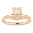 thumbnail image 4 of ESTE ORIGIN 2Ct Emerald Cut Lab Grown Diamond Solitaire Engagement Ring - Hidden Halo in 14K Rose Gold Emerald Ring for Women, US 6., 4 of 8