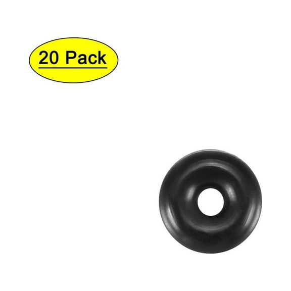 20 Pcs Black 5mm x 1.8mm Oil Resistant Sealing Ring O-shape NBR Rubber Grommet
