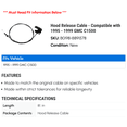 thumbnail image 2 of Hood Release Cable - Compatible with 1995 - 1999 GMC C1500 - Dorman, 2 of 2