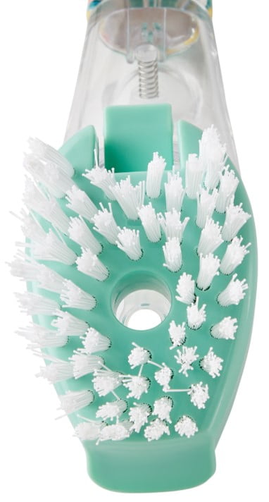 The Pioneer Woman 5-Piece Soap-Dispensing Dish Wand and Palm Brush Set, Floral/Coral, Size: Large