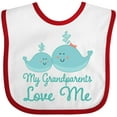 thumbnail image 3 of Inktastic My Grandparents Love Me Childs Boys or Girls Baby Bib, 3 of 4