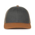 thumbnail image 2 of Outdoor Cap HPD-615M Premium Rugged Trucker Cap-Charcoal/Khaki/DUK, 2 of 8