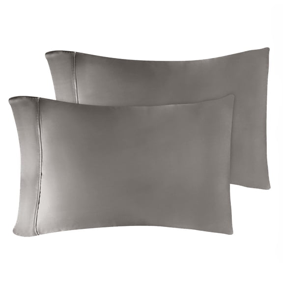 Superior Egyptian Cotton 400 Thread Count Pillowcases, Set of 2, King, Grey