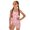 Pink Daisy Floral, variant on Jiueut Pink Cow Spot Print Girls One Piece Swimsuit with Adjustable Strap One Shoulder Swimwear with Mesh Cover Up Skirt Cute Bathing Suit 7-18 Years