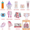 thumbnail image 2 of Baby Doll Accessories Bakatatoyz Feeding Care Set, paquete de 14, 2 of 6
