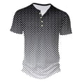 thumbnail image 3 of Camisas de Manga Larga para Hombres Mezcla de Polialgodón Sólido, Cuello Redondo Casual Botón Abajo Blusa para Invierno, Moda Y Uso Diario, 3 of 5