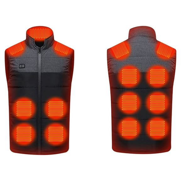 Womens Heated Jacket Puffer Coat Outdoor Warm Clothing Heated For Riding Skiing Fishing Charging Via Heated Coat With Pocket