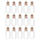 thumbnail image 5 of Mini Glass Bottles for Wishing Notes with Wooden Cork 15Pcs Set, 5 of 5