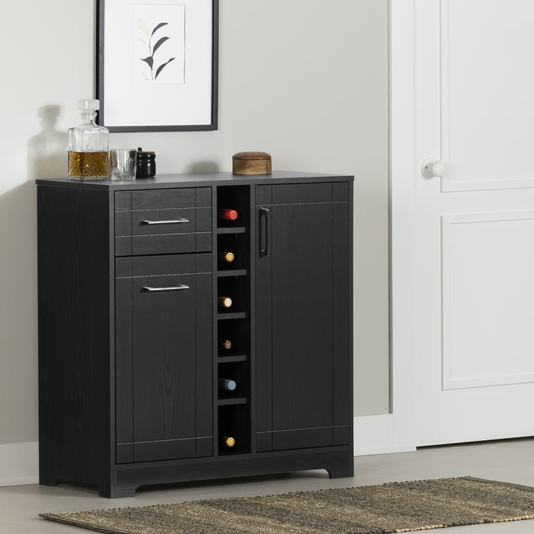 Vietti bar cabinet black deals