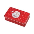 thumbnail image 2 of Christmas Cookie Tins with Lids for Gift Giving Empty Candy Snack Treat Swap Boxes Rectangle Shape Metal Containers for Goodies, Chocolate, Nuts and Home Storage, Cerebrate a Holiday, 2 of 6