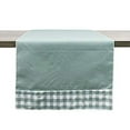 thumbnail image 1 of Fennco Styles Handmade Reversible Checkered Border Design Table Runner, 1 of 17