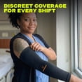 thumbnail image 3 of ARMORAY Compression Arm Sleeves 2 Pairs, Black & Gray UV Protection, Cooling & Tattoo Cover-Up, 3 of 9
