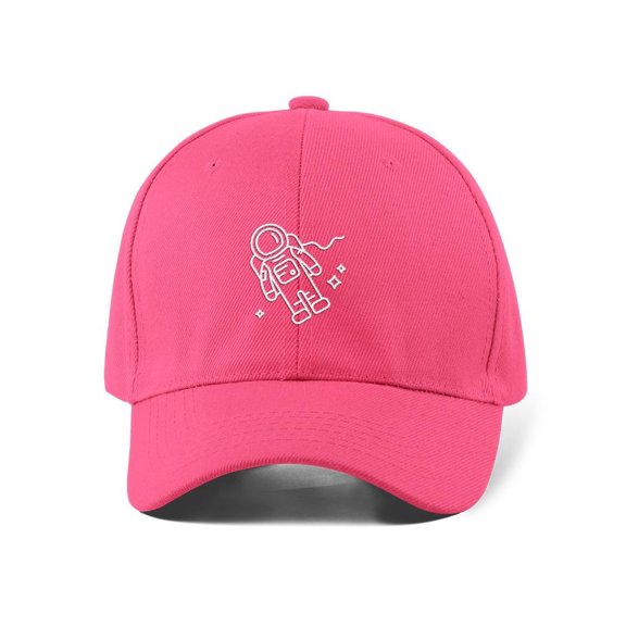 Astronaut White Lineart Hat Hat  -Image by Shutterstock,  Small