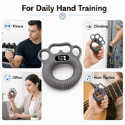 CYFIE Lightweight Portable Hand Gripper - Grip Strength Training Exercise for Kids, Adults & Elderly,Unisex Grip Enhancement & Stress Relief