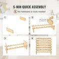 thumbnail image 5 of VEVOR 48 Bottle Stackable Modular Wine Rack Bamboo Wood Display Shelf 6-Tier, 5 of 5