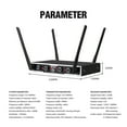 thumbnail image 5 of D Debra Audio Wireless Microphone System Pro DU4004 UHF 4 * 16 Adjustable Channel Wireless Handheld Lavalier Headset Mics, Ideal for Meeting Church Speech Party (2 Handheld & 2 Bodypack), 5 of 10
