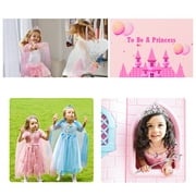 SUORFOXS Princess Dress up Jewelry Toys, Princess Costume Dress Pretend Play Set for Girls, Gifts for Age 3, 4, 5, 6, 7+ Years Old Kids