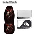 thumbnail image 6 of Uorisanigo Art Skull Car Seat Covers Elastic Fabrics Waterproof Car Seat Cover Easy to Install Auto Interior Accessories 2 Pcs Set for SUV, Vans,Sedan,Truck, 6 of 7