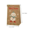 thumbnail image 2 of AMERTEER 1 Set Christmas Kraft Paper Food Packing Bags Tote Candy Bags (Assorted Color), 2 of 10