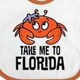 thumbnail image 4 of Inktastic Florida Vacation Cute Beach Crab Boys or Girls Baby Bib, 4 of 4