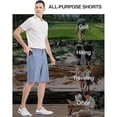 thumbnail image 4 of PULI Men's 10" Golf Shorts Dress Casual Summer Flat Front Lightweight Travel Shorts with Pockets, 4 of 6