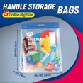 thumbnail image 2 of Bolsas de almacenamiento EASYYOURHOME de 5 galones, 46 x 52 x 18 cm, doble cierre, 2 of 6