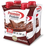 Premier Protein 30g Protein Shakes, 11 oz Per Bottle, Chocolate 4 ea (Pack of 2)