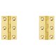thumbnail image 3 of Speravity Bisagras 6 Agujeros de montaje Conector de puerta Herramienta de hardware Cerradura de muebles Bisagra de ventanas sólidas para Ciego/2in/Latón 2Conjunto, 3 of 6