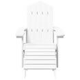 thumbnail image 2 of vidaXL Patio Adirondack Chair with Footstool HDPE Anthracite, 2 of 29