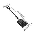 thumbnail image 3 of 1PC Portable Lightweight Snow Shovel with Ergonomic D-Grip,Non-Slip Sponge and Durable Aluminum Blade for Snow Removal,Long Large Capacity Shovel for Driveway,Outdoors,car Camping, 3 of 9