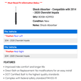 thumbnail image 2 of Shock Absorber - Compatible with 2014 - 2020 Chevy Impala 2015 2016 2017 2018 2019, 2 of 2