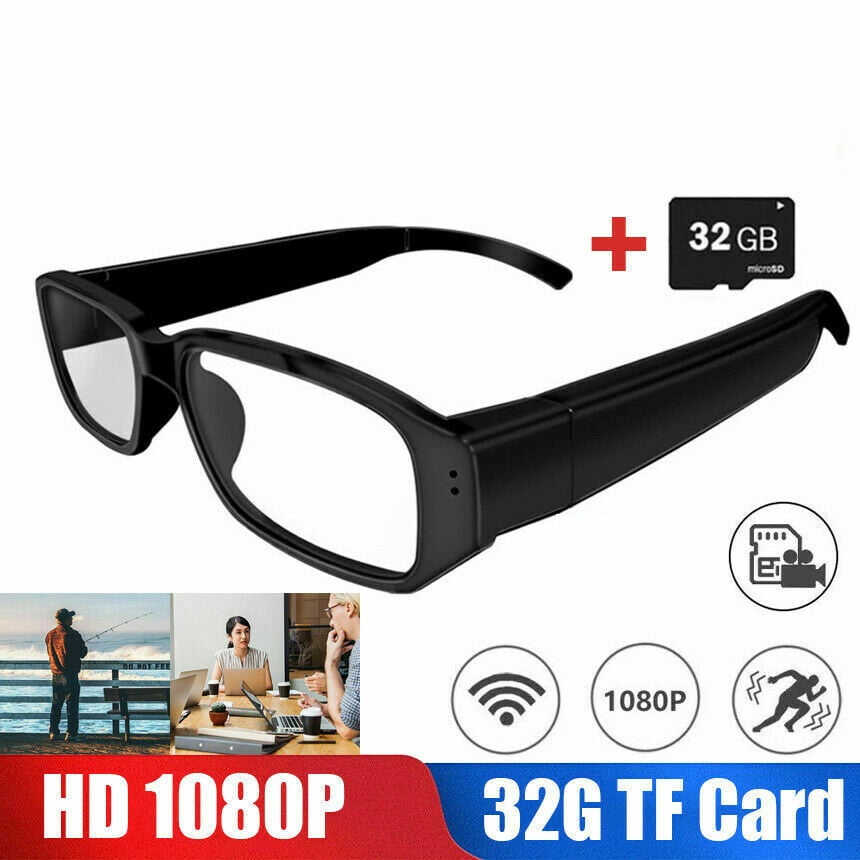 Mini Hd Camera Glasses 1080p Eyeglass Sunglasses Cam Eyewear Dvr With 32g Tf Card