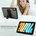 thumbnail image 6 of Shockproof Case for Apple iPad Mini 6th 7th Generation 8.3", Kickstand Slim Fit Rugged Bumper Lightweight Anti-Scratch Bumper Case Cover for iPad Mini 6 7 8.3 Inch 2021/2024,Black, 6 of 7