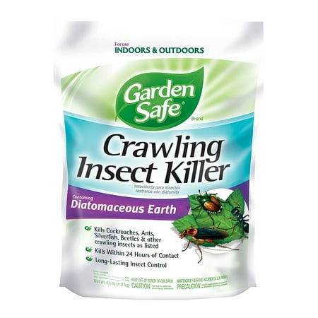 - Garden Safe Diatomaceous Earth Crawling Insect Killer, 4 lb Bag