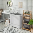 thumbnail image 2 of Costway 26lbs Portable Semi-automatic Twin Tub Washing Machine with Drain Pump Gray, 2 of 10