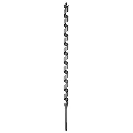 IRWIN Tools 1826640 Pole Auger Drill Bit with WeldTec, 7/16-inch 