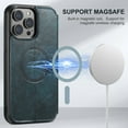 thumbnail image 4 of ELEHOLD for iPhone 14 Pro Max 6.7" Wallet Case Premium Leather with Card Slots Kickstand Function Magnetic Absorption Compatible with MagSafe Charging Shockproof Protective Case,Blue, 4 of 6
