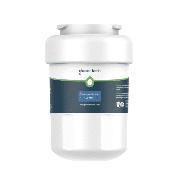 GLACIER FRESH Replacement for MWF Refrigerator Water Filters, SmartWater MWFP, MWFA, GWF, HDX FMG-1, WFC1201, RWF1060, 197D6321P006, NSF/ANSI 53, 1 Pack