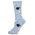 thumbnail image 3 of MeMoi Bah Bah Black & White Sheep Bamboo Blend Crew Sock - Mens - Male, 3 of 5