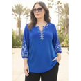 thumbnail image 2 of Catherines Women's Plus Size Anywear Kurta Top, 2 of 4