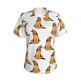 thumbnail image 2 of Uemuo German Shepherd Dog Printed Women's Classic V-Neck T-Shirt - Soft, Breathable, Moisture-Wicking, Perfect for Casual, Office, Travel, and Everyday Wear-Small, 2 of 5