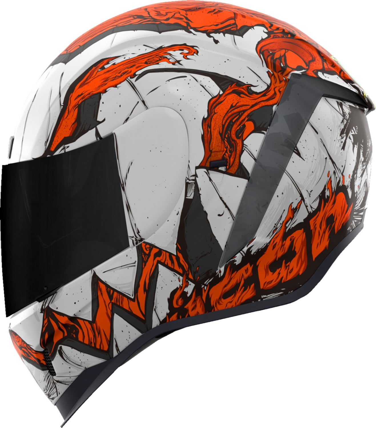 Icon Airform Trick or Street 3 Motorcycle Helmet White/Gold XXS