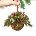 thumbnail image 6 of Christmas Decorations Christmas Tree Home Decor Pre-Lit Artificial Christmas Hanging Basket Pendant Christmas Wood Ornaments Hanging Decoration Gift, 6 of 6