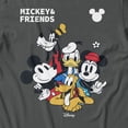 thumbnail image 3 of Disney Mickey Mouse Cute Squad Men's T Shirt (Charcoal, S-XXXL), 3 of 4