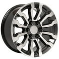 thumbnail image 3 of OE Wheels CV35 18 Inch Rim Fits Sierra 1500 AT4 Style 6x139.7 18x8.5 Gloss Gunmetal Machined - Hollander 5909 (1), 3 of 5